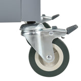 Kitchen Island Cart with Solid Wood Top and Locking Wheels,54.3 Inch Width,4 Door Cabinet and Two 49541331