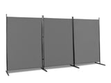 6FT Trifold 160g Polyester Cloth Plastic Foot Carbon Steel Frame Foldable Screen Gray 23785292
