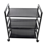Widen 3 Tiers Multi-functional Storage Cart Black 09550245