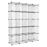 ZUN 20-Cube Organizer Cube Storage Storage Shelves Wire Cube Storage Origami Shelves Metal Grid 30244313