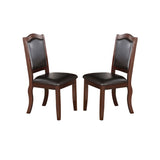 Faux Leather Upholstered Dining Chairs, Brown SR011338