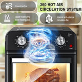 12.5 Quart 7-in-1 Convection Toaster Oven, 1500W, 5 Pre-set Menus, Roast, Bake, Grill, Broil, Toast, W1002P292365