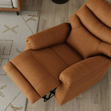 Global Home Swivel Glider Recliner with Manual Footrest In Oslo Antelope B339P333948