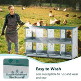 8 Room Metal Chicken Nesting Boxes 8 Compartment Egg Coop 82697755