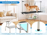 Foldable Pet Grooming Table with Adjustable H-shaped Arms, 330 LBS Capacity for Small-Large Dogs 48300431