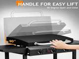 3-Burner Flat Top Gas Griddle Cooking Station with Ceramic Coated Cast Iron Pan, 30,000 BTU Propane 18516348