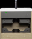 24" Floating Bathroom Vanity with Sink, Modern Wall-Mounted Bathroom Storage Vanity Cabinet with W1573P152694