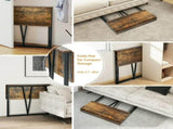 Folding Table, Portable Space-Saving Desk for Home, Apartment, Events, Vintage 01956727