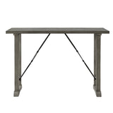 Light Gray Finish Counter Height Table Industrial Design Kitchen Dining Furniture 1pc B011P238919