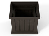 Set of 2 Stackable PP Planters with Efficient Drainage Holes, Weather-Resistant Flower Pots for 62103503