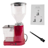 Red Electric Coffee Bean Grinder 35oz Flat Burr Coffee Grinder with 19 Grinding Settings 27997148