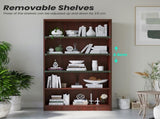 Bookshelf for Bedroom 5 Shelf Office Bookcase 60 Inches Tall Modern Wood Bookshelf for Living Room 5 T3623P501314
