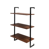 3 Tier and 2 Tier Bathroom Shelves Metal, Wood Hanging Storage Bookshelf W331P279736