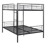 Full Over Full Metal Bunk Bed, Black MF310408AAB