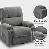 ZUN Recliner chair,360 degree rotating swing single sofa chair, equipped with soft cushion and backrest, W1521P265833