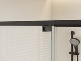 44-48" W x 72" H Scalable adjustable frame Shower Door with 1/4" Clear SGCC Tempered W2965P364887
