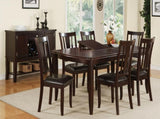 Simple Contemporary Set of 2 Side Chairs Brown Finish Dining Seating Cushion Chair Unique Design B01157357