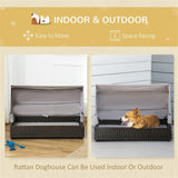 ZUN Dog Bed /Cat House / Rattan Pet Sofa （Prohibited by WalMart） 02409395