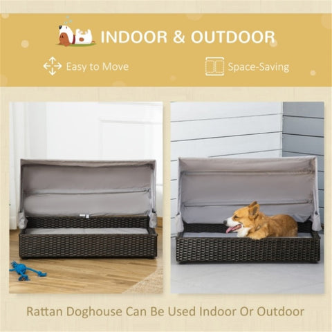 ZUN Dog Bed /Cat House / Rattan Pet Sofa （Prohibited by WalMart） 02409395