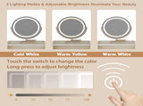 3 in 1 Vanity Desk With mirror and light ,Small makeup vanity set with charging station, With 2 W1321P205993