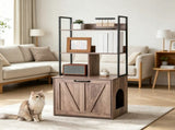 Wooden Cat Box Cabinet 31931775