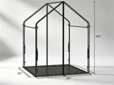 36" 36" 60" Portable Mini Greenhouse with PE Bottom Mat, 3660 Inch Clear PVC Plant Grow Tent, 87060247