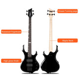 Full Size 4 String enclosed H-H Pickup Electric Bass Guitar with 87538150