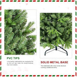 Artificial 6ft Green Christmas Tree with 1032 PE/PVC Mixed Branch Tips, memory wireiron wire, 59790385