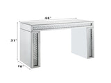 Nysa Mirrored & Faux Crystals Vanity Desk B2726P448766