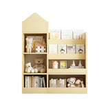 Wood Kids Wooden Bookshelf Toy Storage Organizer with Bookcase, Kid's Bin Storage Unit with 6 96058687