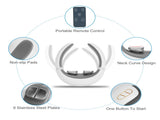 Portable Heated Neck Massager with Remote Control, TENS EMS Technology 8 Massage Heads, 15 Mins Auto 77039860