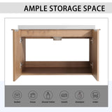 Soft Close Doors Bathroom Vanity With Sink,30 Inch For Small Bathroom,30x18-00630 IMO W99950715