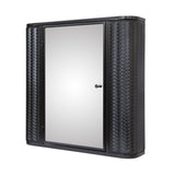 Wall-Mounted Bathroom Cabinet with Mirror, Metal Framed Mirrored Door Medicine Cabinet, 2 Inner W3122P272885