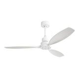 52 Inch Wood Blade Low Profile Ceiling Fan with 6 Speed Remote Control for Patio Living Room W934P147088