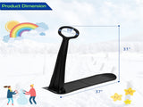 Safe Kids Snow Scooter - Raised Anti-Slip Spots, Directional Bottom, Easy Steering & Balance-Black 78128944