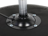 Semi PU Leather Nylon Wheel 300lbs Round Stool Plating Five-Star Feet Technician Stool Black 78090679