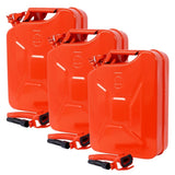 ZUN 20 Liter Jerry Fuel Can with Flexible Spout, Portable Jerry Cans Fuel Tank Steel Fuel W46591768