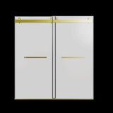 68-72 inches *76 inches Frameless Double Sliding Soft-Close Shower Door, 3/8 inches Thick W1552P174985