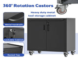 Heavy-Duty Metal Garage Storage Cabinet with Wheels - Sturdy and Durable Tool Storage Cabinet for T2398P223005
