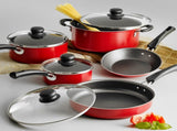 Non-Stick Red Cookware Set, 9 Piece 65437052