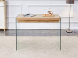 The top of the coffee table is made of medium density fiberboard and wooden stickers, with W1151P183734