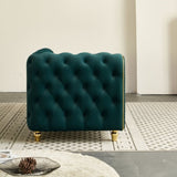 66.9''W Velvet Chaise Lounge,Luxury Modern Chaise Furniture,Tufted Back with 2pcs toss pillows for W579P224636