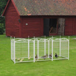 ZUN Dog Playpen Indoor 32 inch 8 Panels Metal Dog Pen Pet Dog Fence Outdoor Exercise Pen with Doors, W368P234001