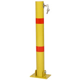 Parking bollard,pole barrier with lock ,car parking protection posts,home garage street decor W46542542