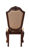 Chateau De Ville Fabric & Espresso Finish Side Chair B2726P303771