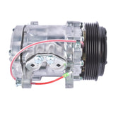 A/C Compressor with 6-Groove Pulley Fits for Sanden SD7 Style Serpentine Belt HC5005BK HRC55824-BK 17606676