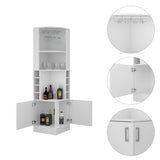 Seattle Bar Cabinet, Eight Bottle Cubbies, Two Large Open Shelves B128P176128