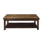 ZUN 48 inch Coffee Table, No Assembly Required, Whiskey Finish B108P160191