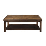 ZUN 48 inch Coffee Table, No Assembly Required, Whiskey Finish B108P160191