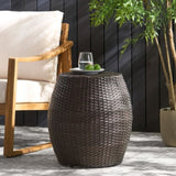 Outdoor Wicker 14.00" Patio Side Table 60746.00MBN